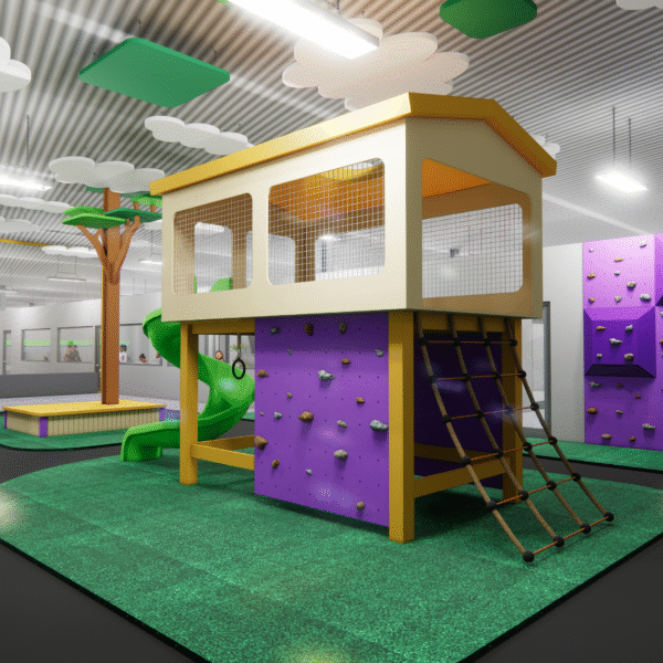 Back Corner Climbing Tower & Track